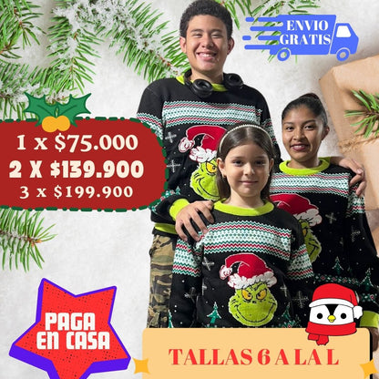 Sweter, Sacos de Navidad oferta 2x$139.900 Y 3X$199.900 Has Click en Compra Ahora, obten la oferta y envio gratis, para la familia, para regalar. puedes elegir estilos diferentes.