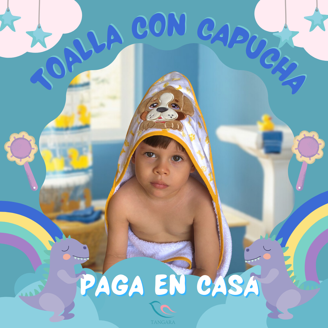 Comodidad y diversión en cada baño: Toallas con capucha para niños!! Selecciona modelo en la parte de abajo.