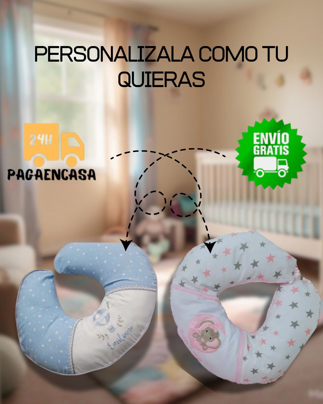 ¡Almohada de Lactancia Ergonómica Premium – El Apoyo Esencial para la Salud de tu Bebé y tu Comodidad!