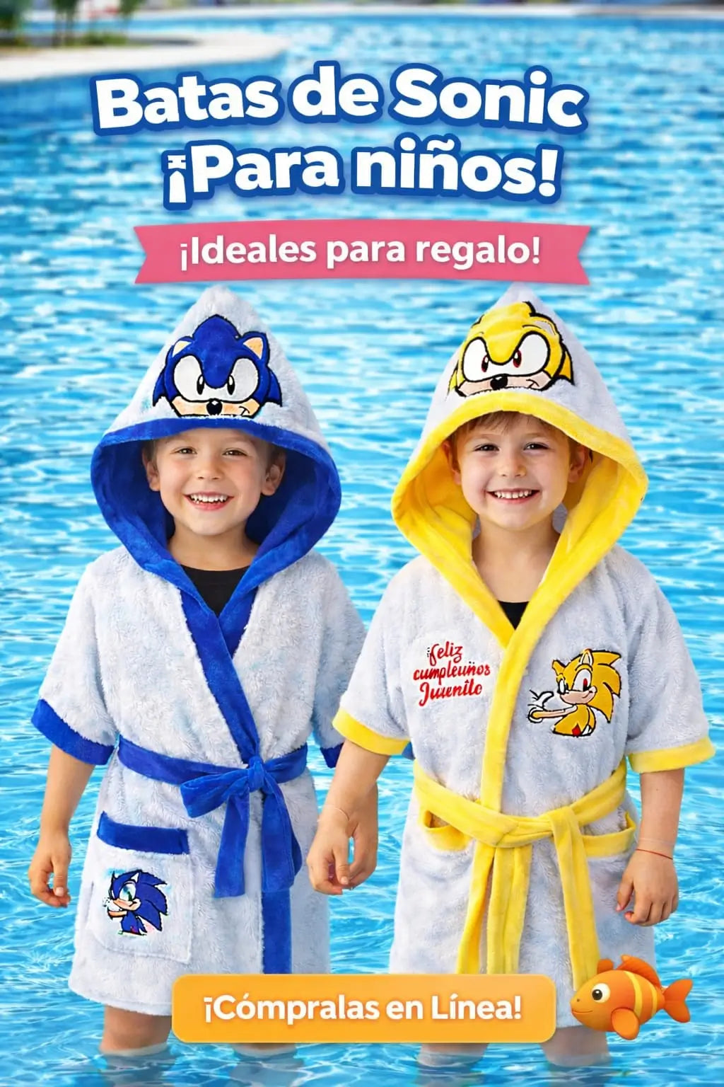 Batas Infantiles con Capucha – Suave, Cómoda lista para Personalizar. Miles de padres ya eligieron esta opción por su practicidad y comodidad… y ahora es tu turno. Pide la tuya ya